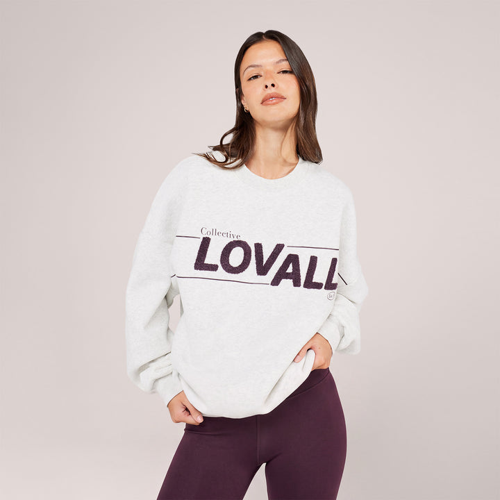 Heavyweight Oversized Sweatshirt Collective - Light Grey Marl
