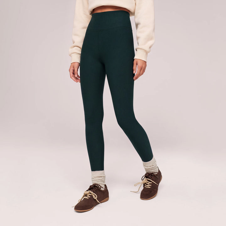 Winter Everyday Fleece-Lined Leggings - Deep Forest
