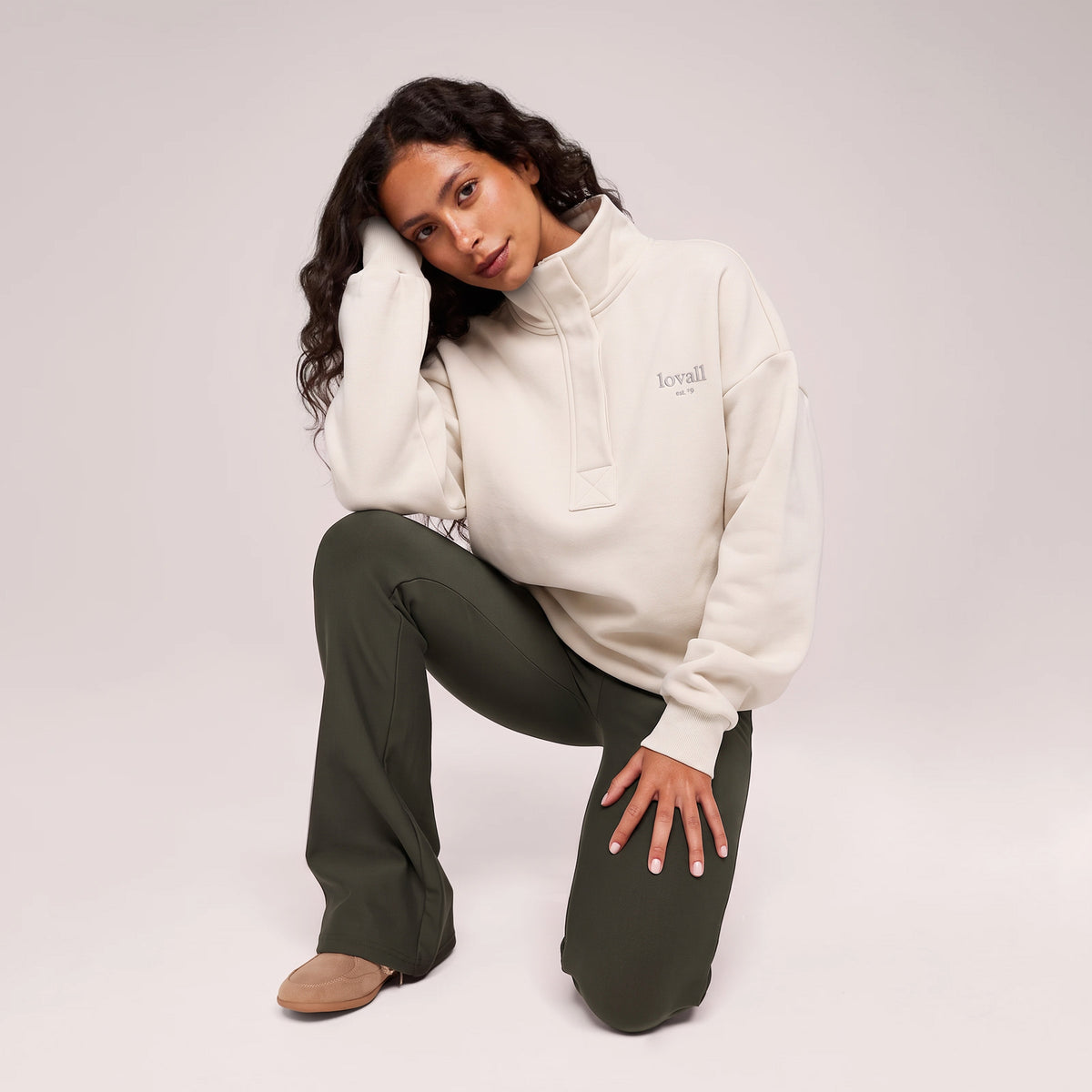 Winter Flare Leggings - Deep Olive