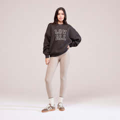 Winter Everyday High Waisted Leggings - Stone