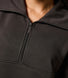 ALL SZN Organic Oversized 1/4 Zip Sweatshirt - Black Coffee