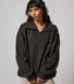 ALL SZN Organic Oversized 1/4 Zip Sweatshirt - Black Coffee