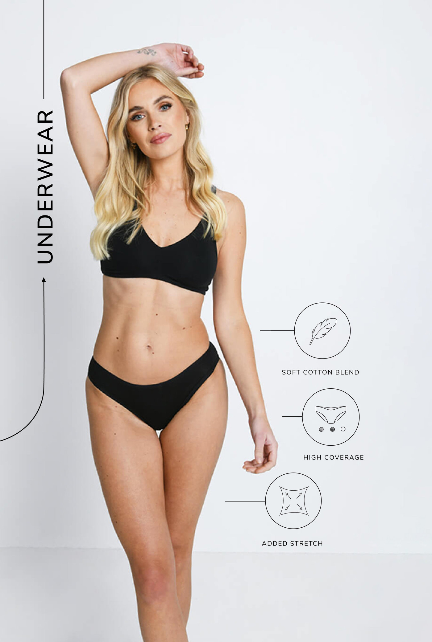 Cotton Blend Bikini Knickers 3 Pack