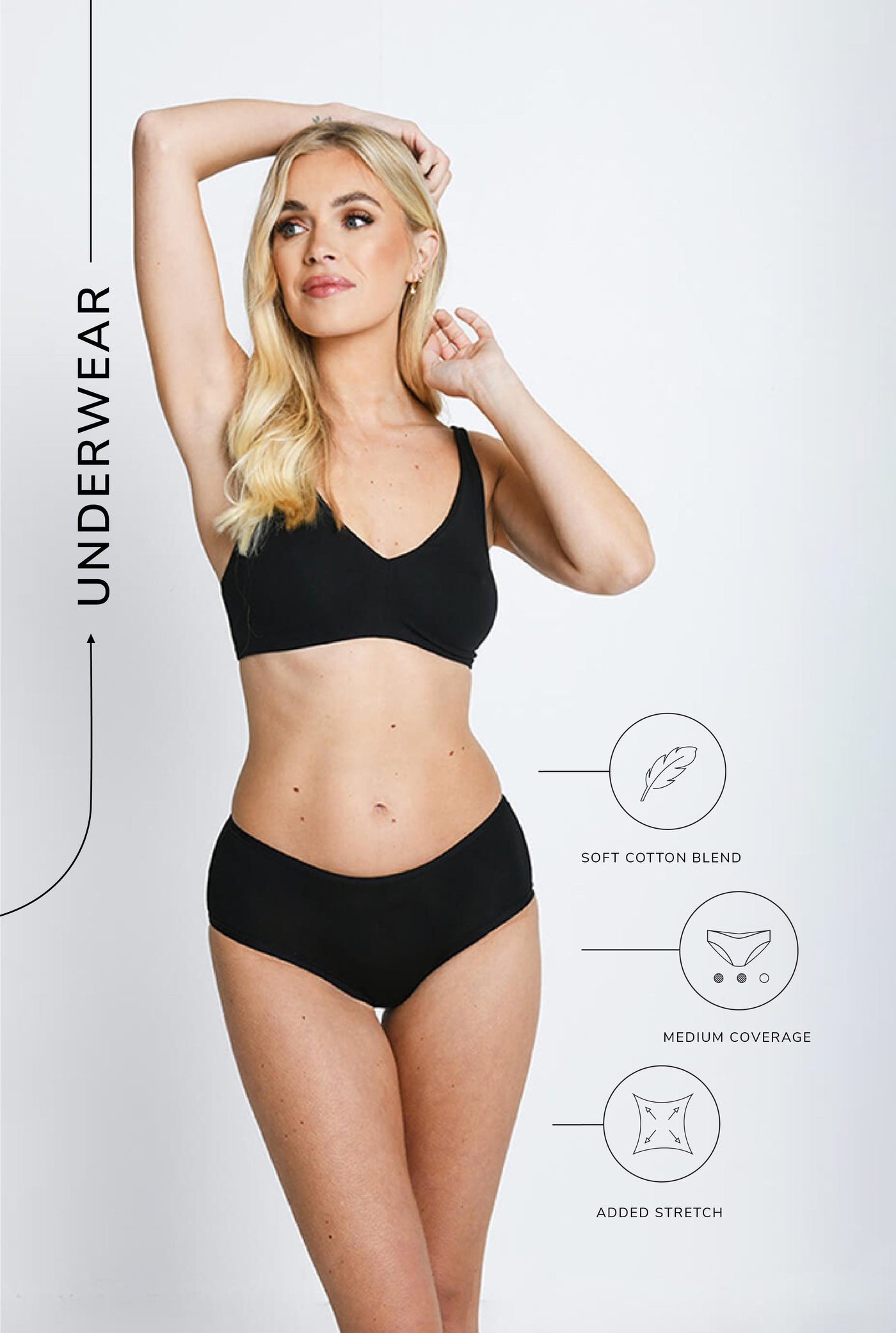 Cotton Blend Midi Knickers 3 Pack