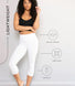 Cropped Lightweight Leggings - White