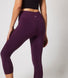Focus Cropped High Waisted Sports Leggings - Mulberry Plum