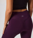 Focus Cropped High Waisted Sports Leggings - Mulberry Plum