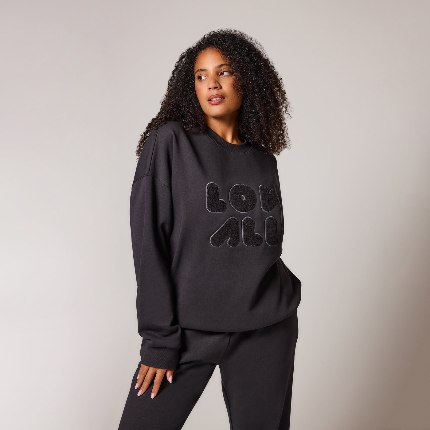 Organic Oversized Sweatshirt Style 1 - Shadow