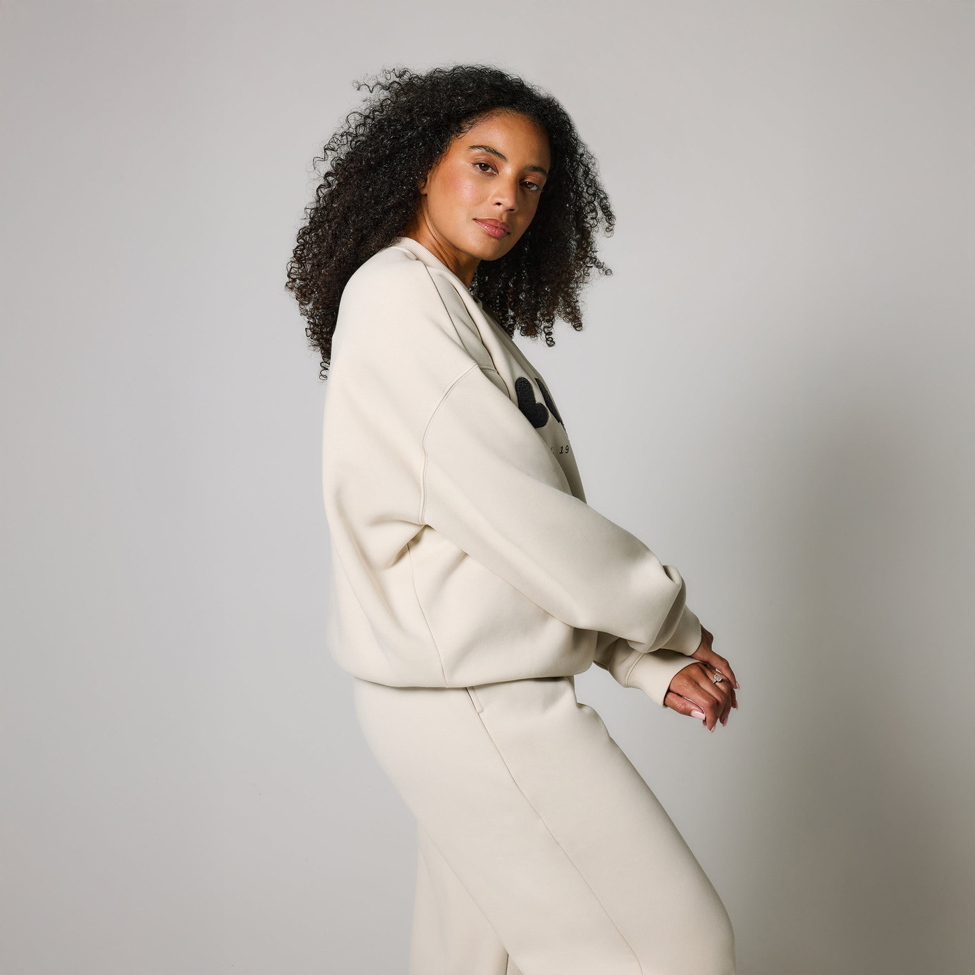 Curve Organic Oversized Sweatshirt Style 2 - Ecru