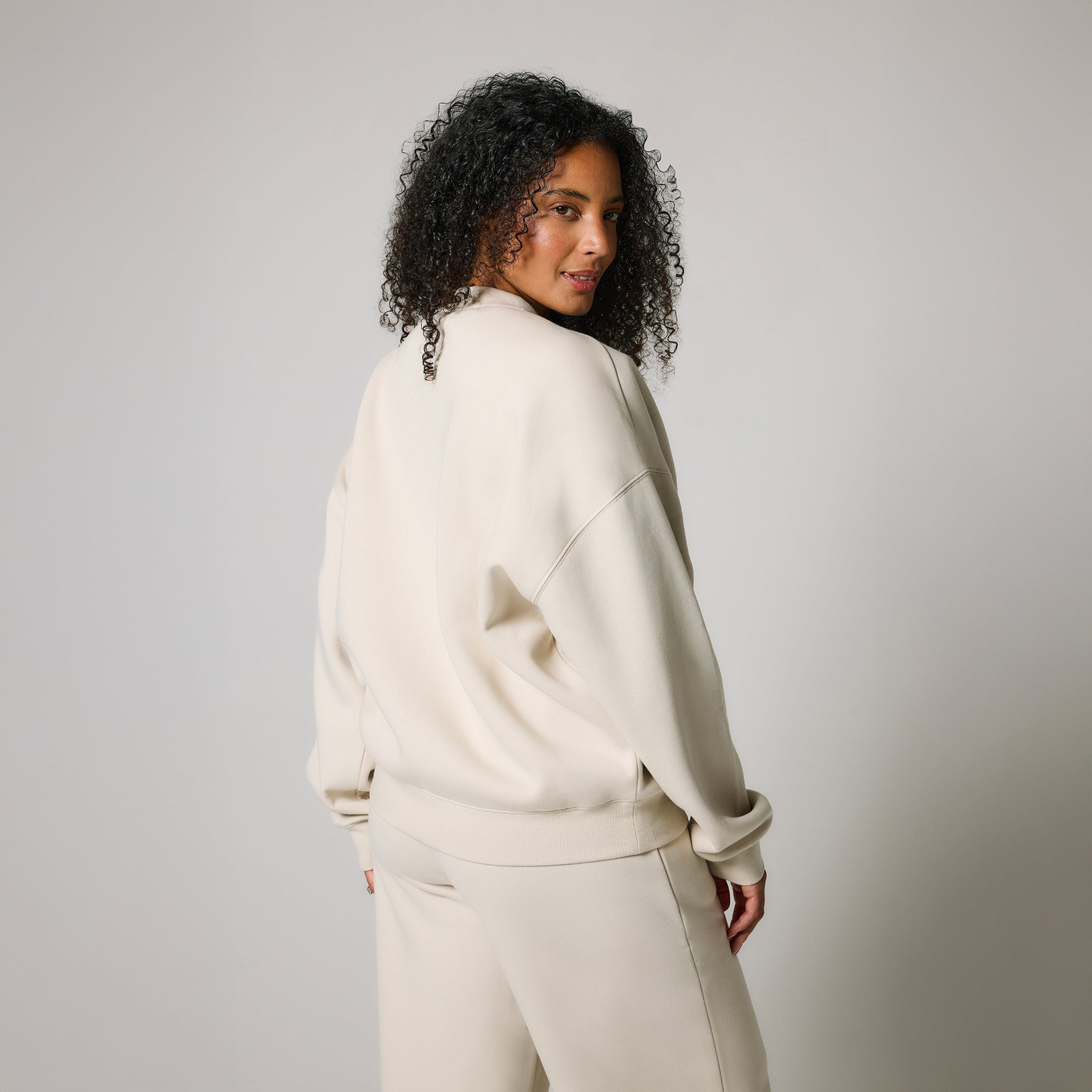 Curve Organic Oversized Sweatshirt Style 2 - Ecru