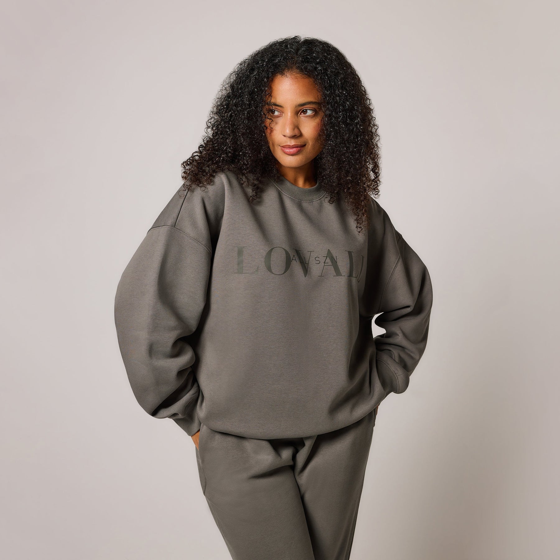 Curve Organic Oversized Sweatshirt Style 4 - Slate Green