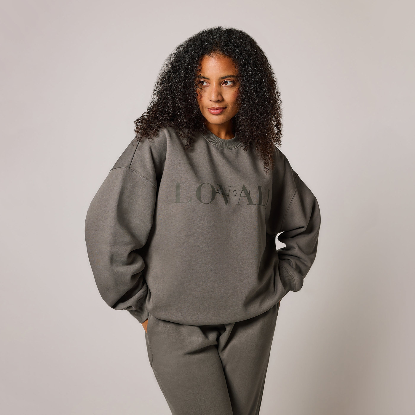 Curve Organic Oversized Sweatshirt Style 4 - Slate Green