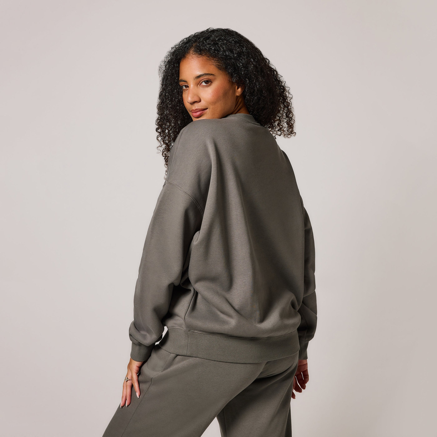 Curve Organic Oversized Sweatshirt Style 4 - Slate Green
