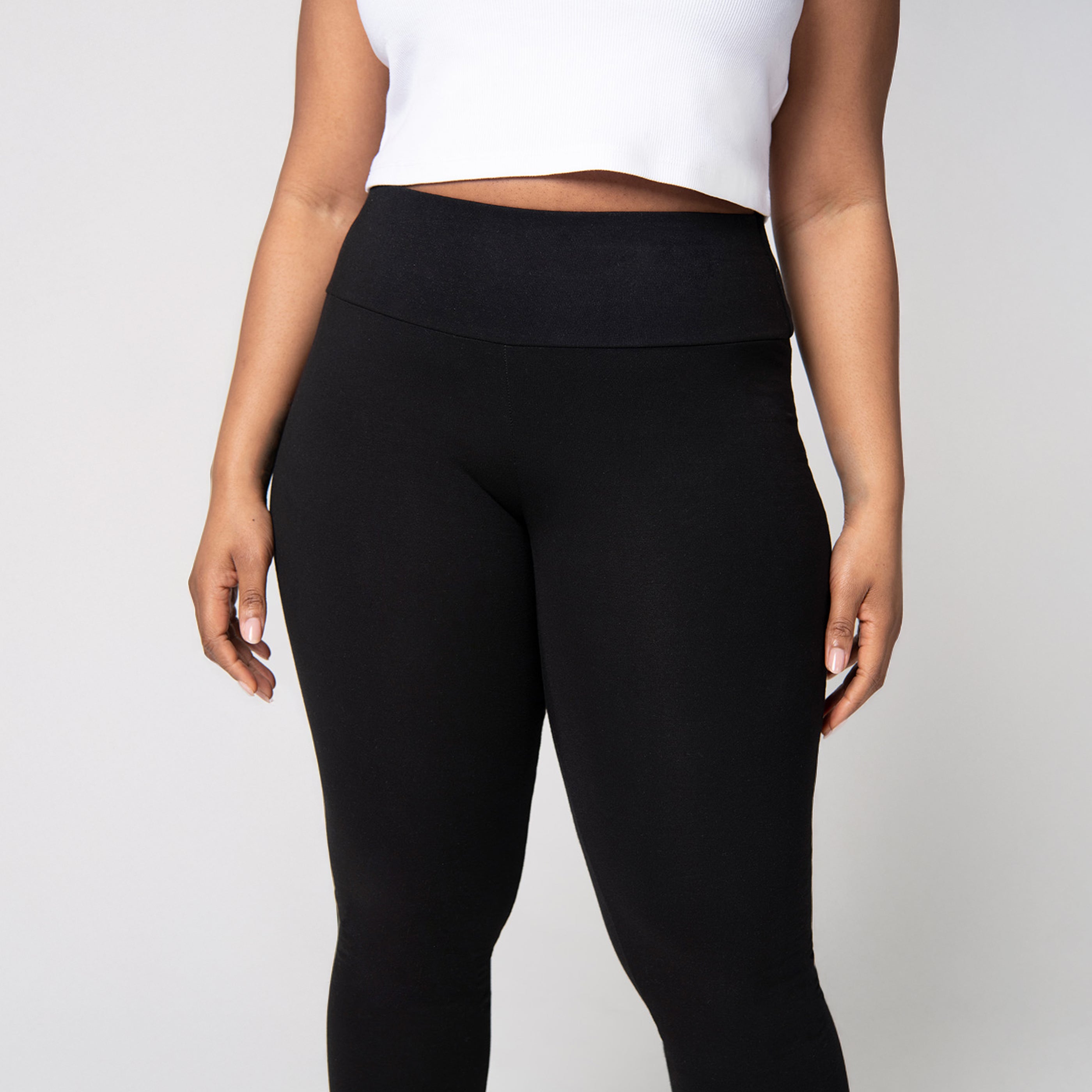 Yoga Pants Petite Thick Black Leggings Plus Size Black Classic