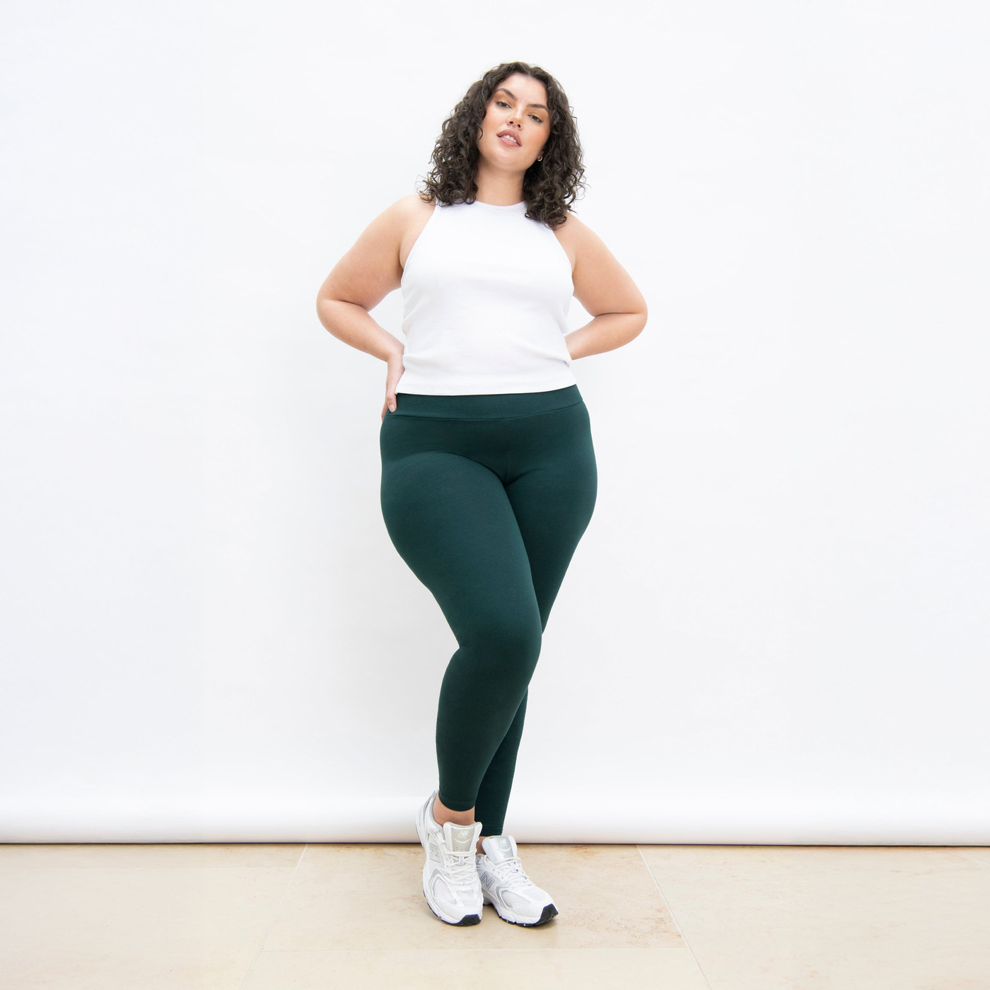 Curve Everyday High Waisted Leggings - Forest Green