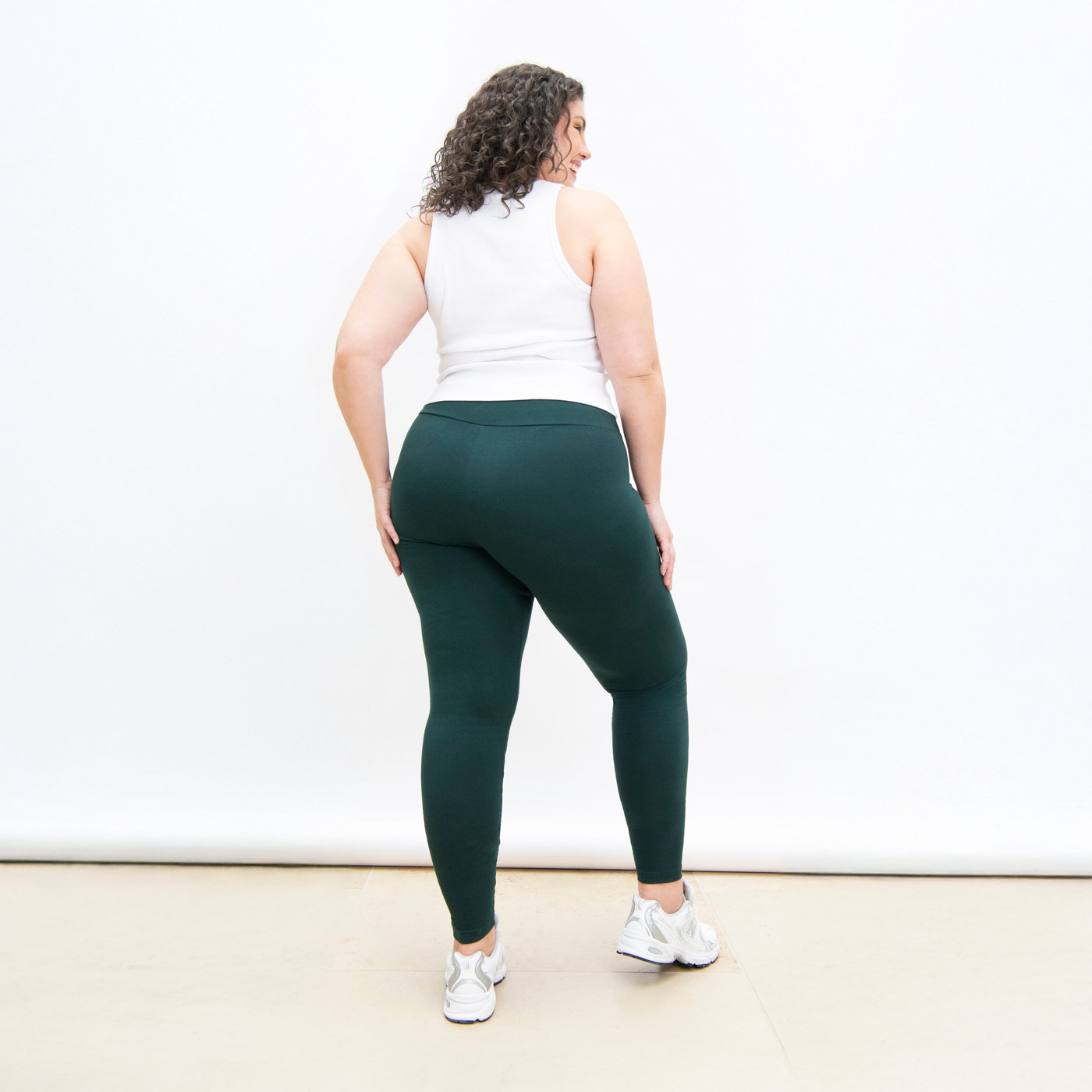 Curve Everyday High Waisted Leggings - Forest Green