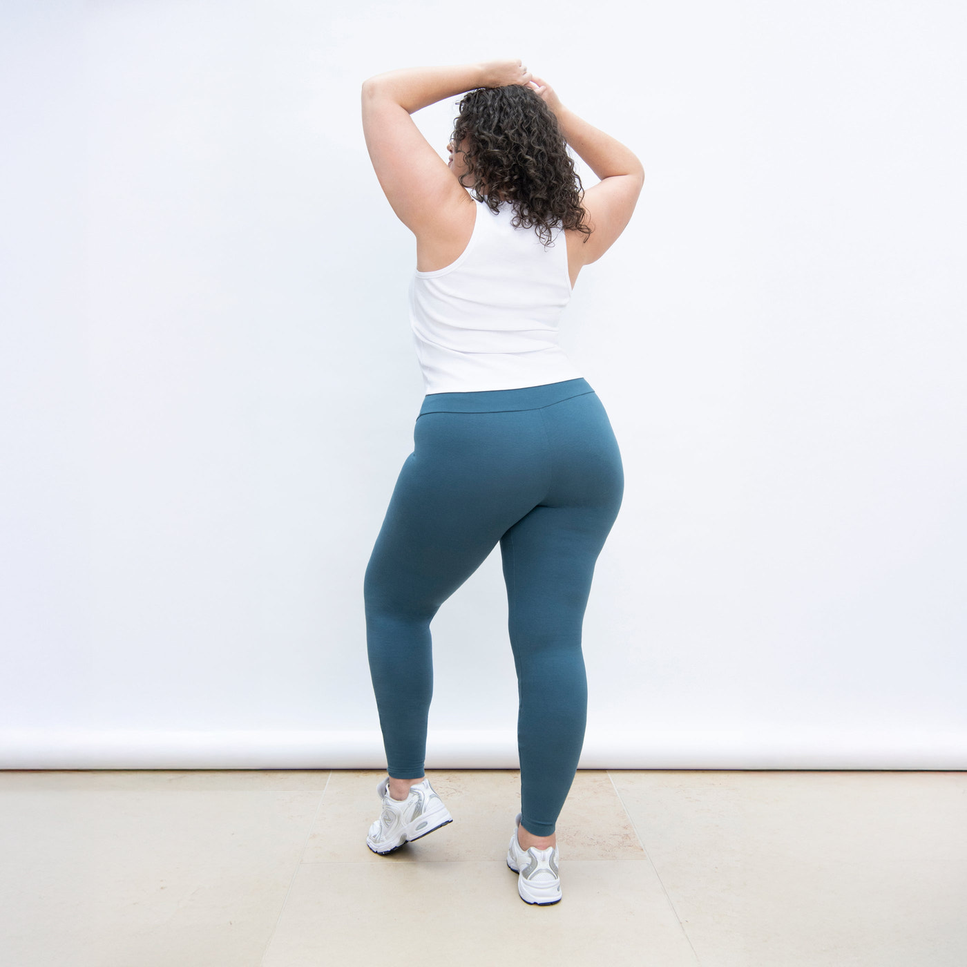 Curve Everyday High Waisted Leggings - Petrol Blue