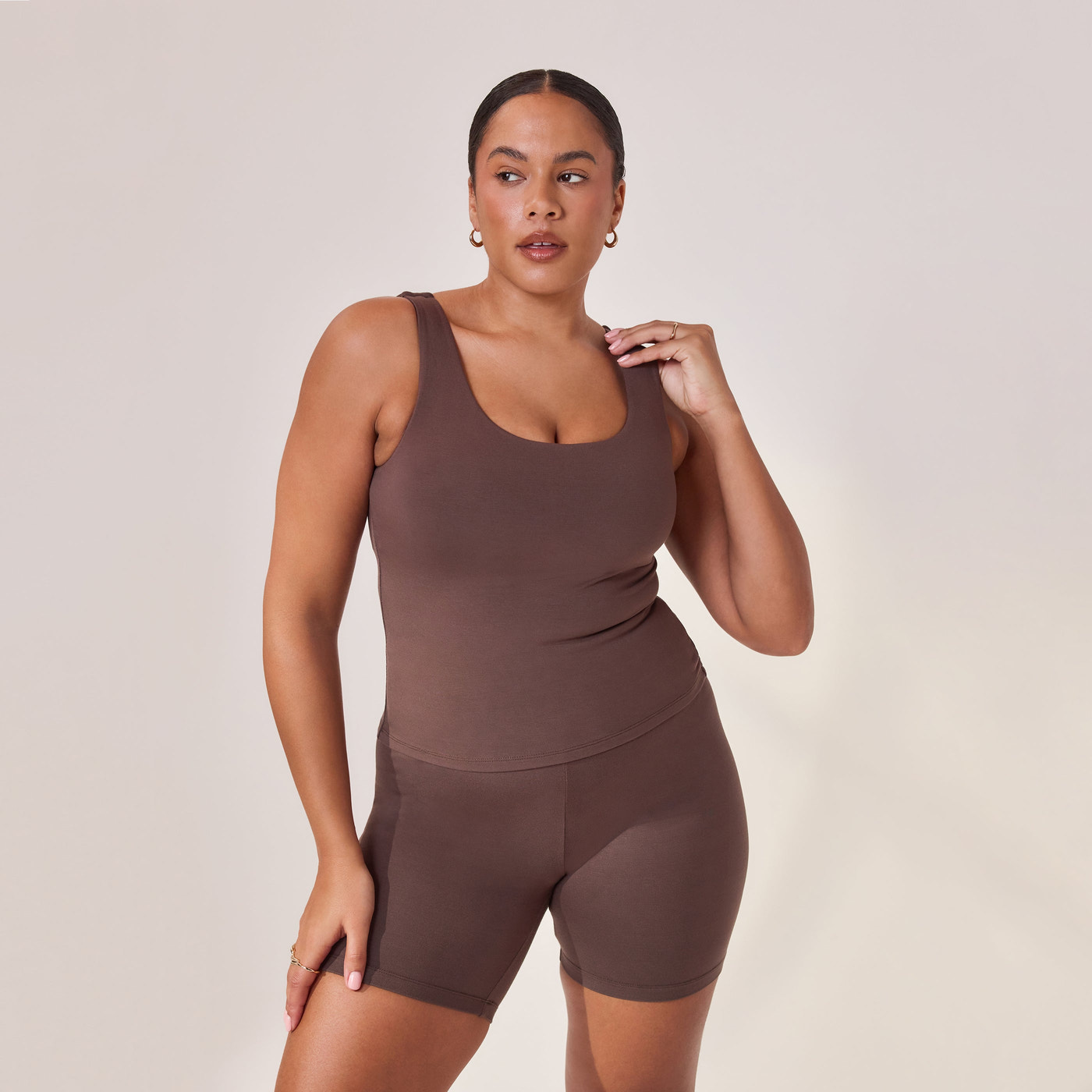 Curve Lightweight Everyday 6 Inch Cycling Shorts - Espresso Brown