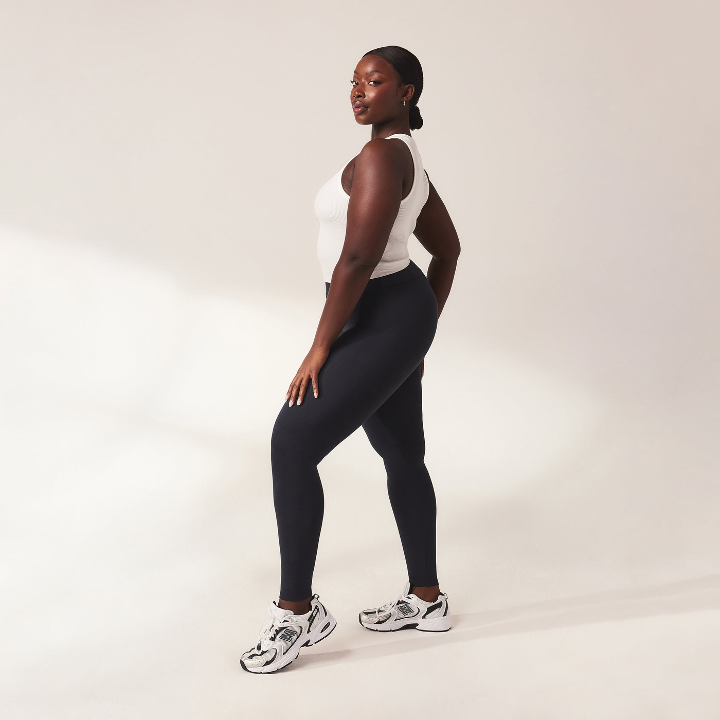 Lightweight Everyday High Waisted Leggings - Vintage Navy