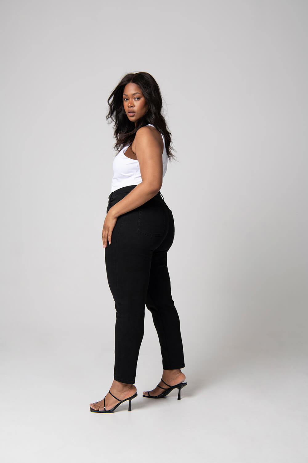 Black high waisted clearance jeans plus size