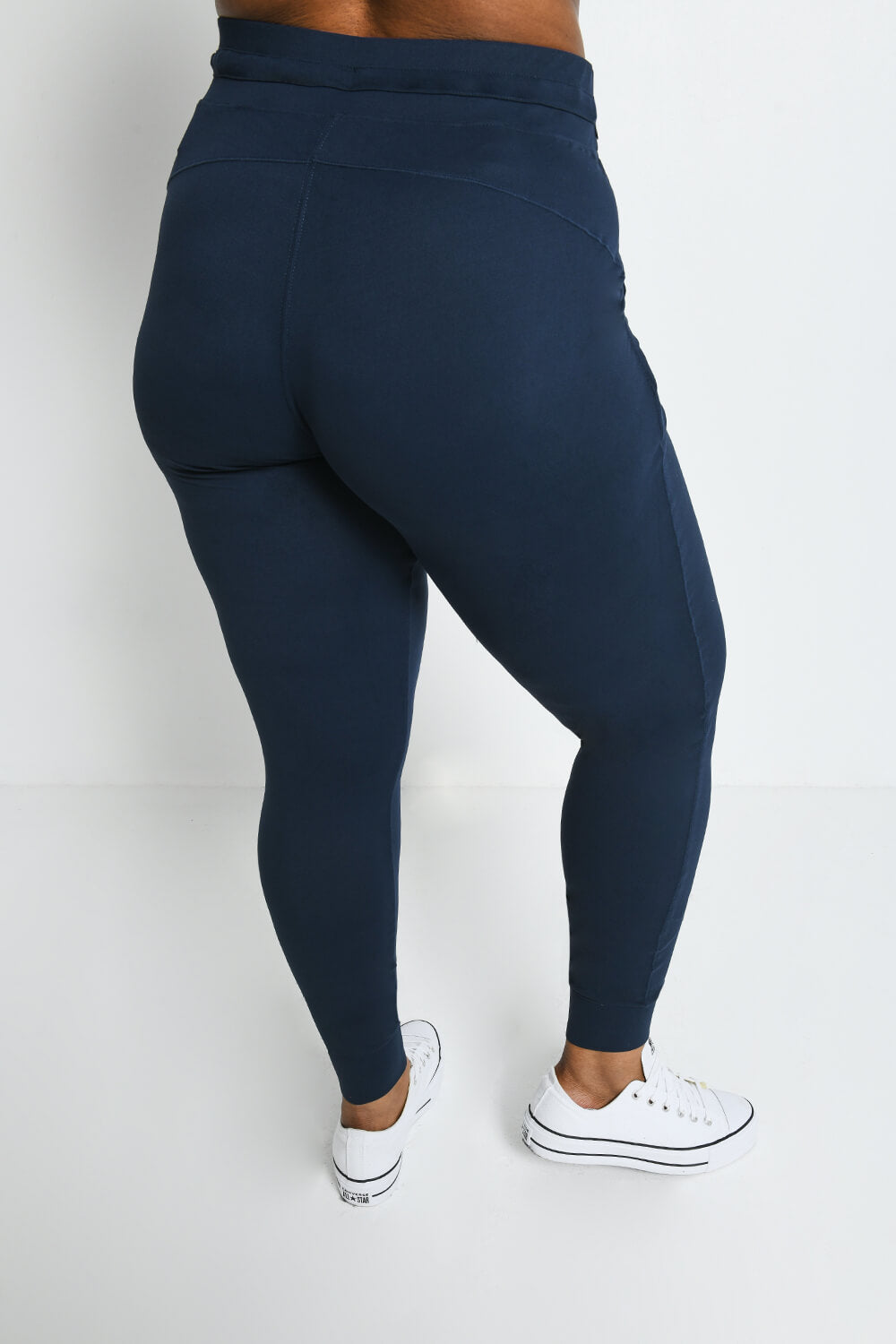 Recharge Navy Blue Plus Size Joggers LOVALL - Main Image