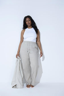 Womens Linen Trousers, Size 10 to 18