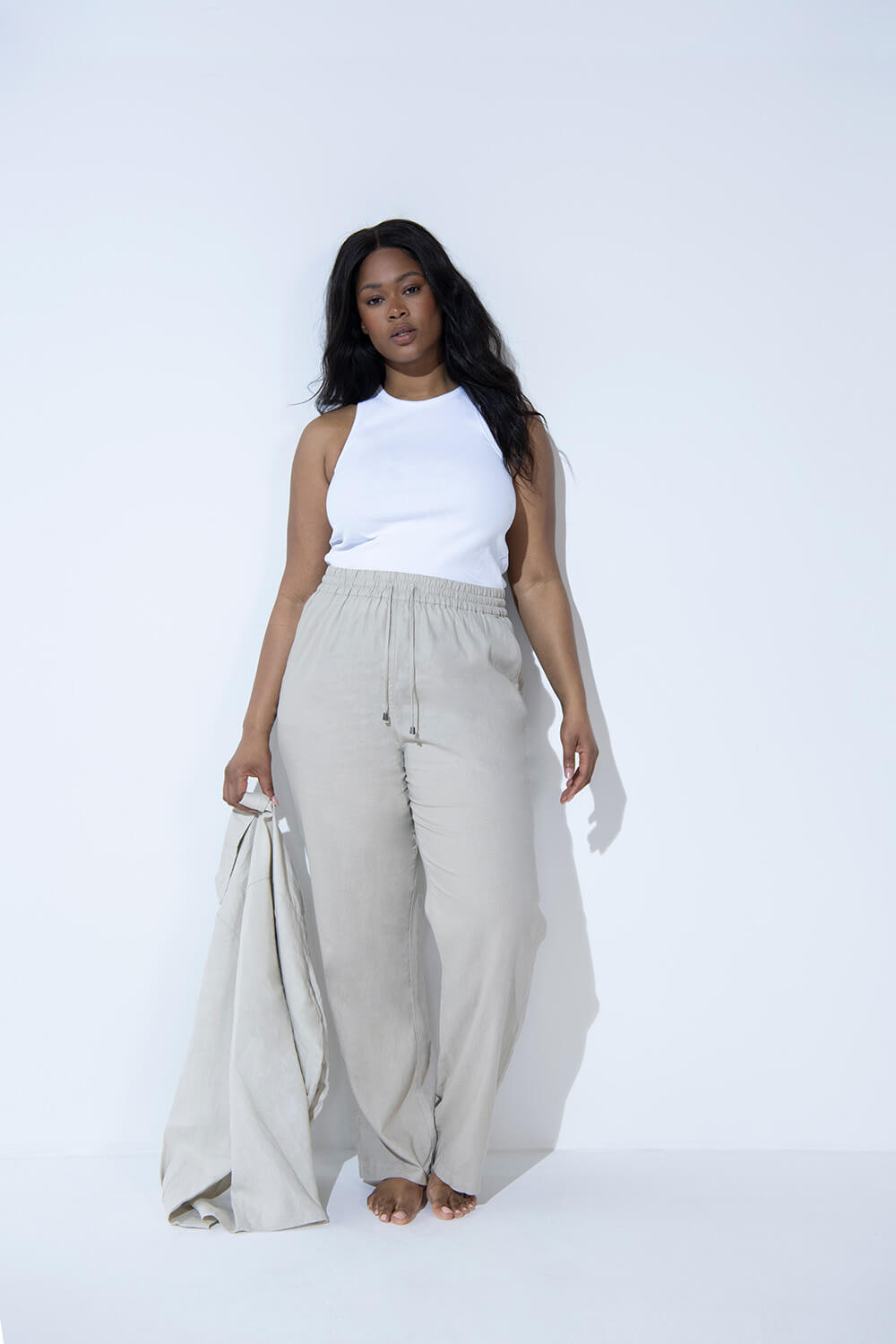 Linen Pants Women's Plus Size Slacks Linen Trousers Womens
