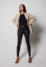 Coated Jeans - Black