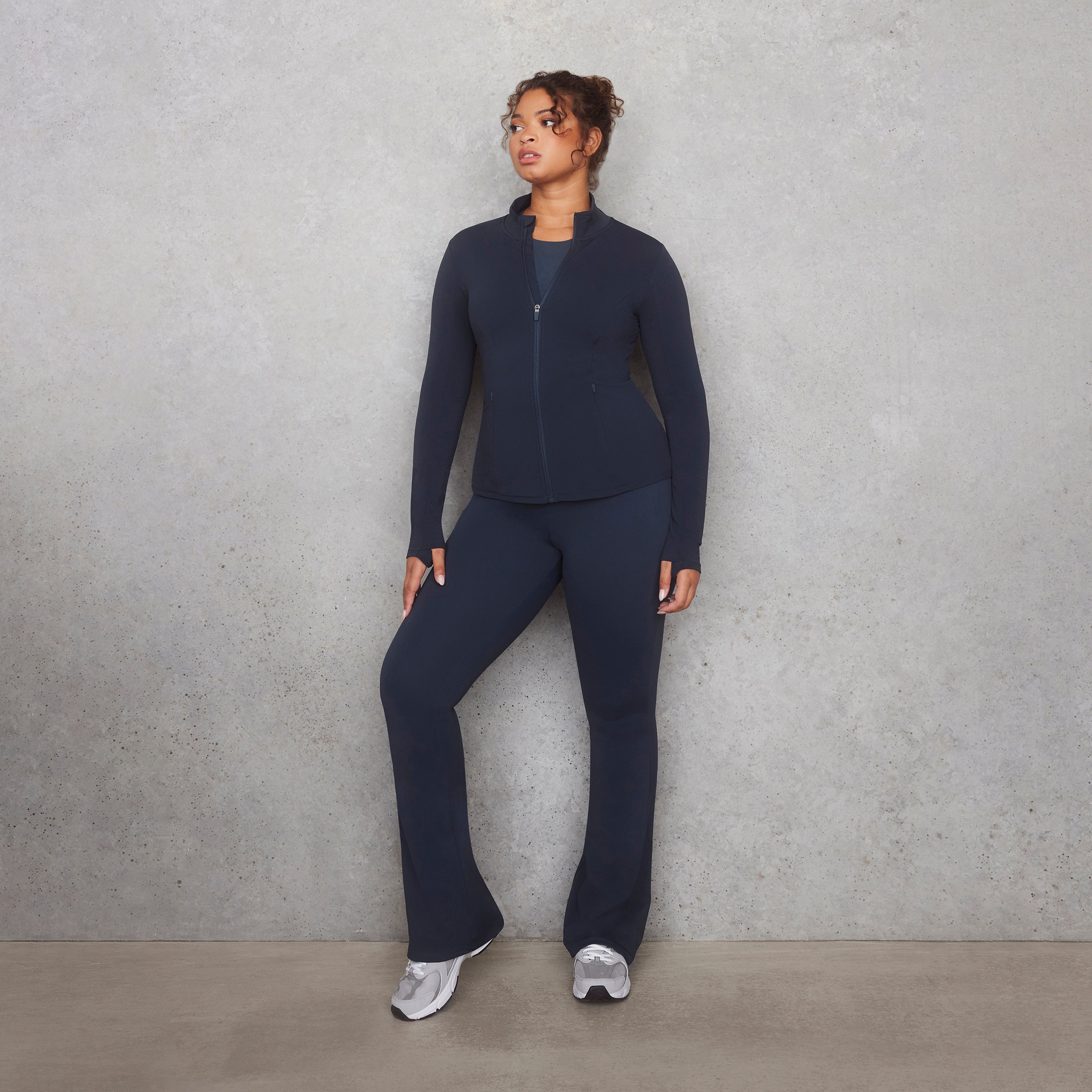 Curve Empower Flare Leggings - Vintage Navy