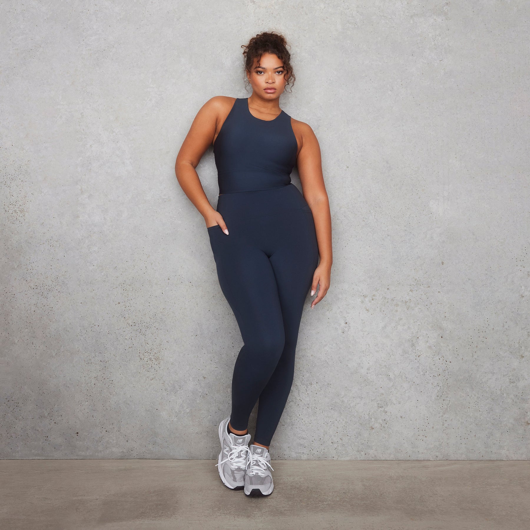 Curve Empower Leggings - Vintage Navy