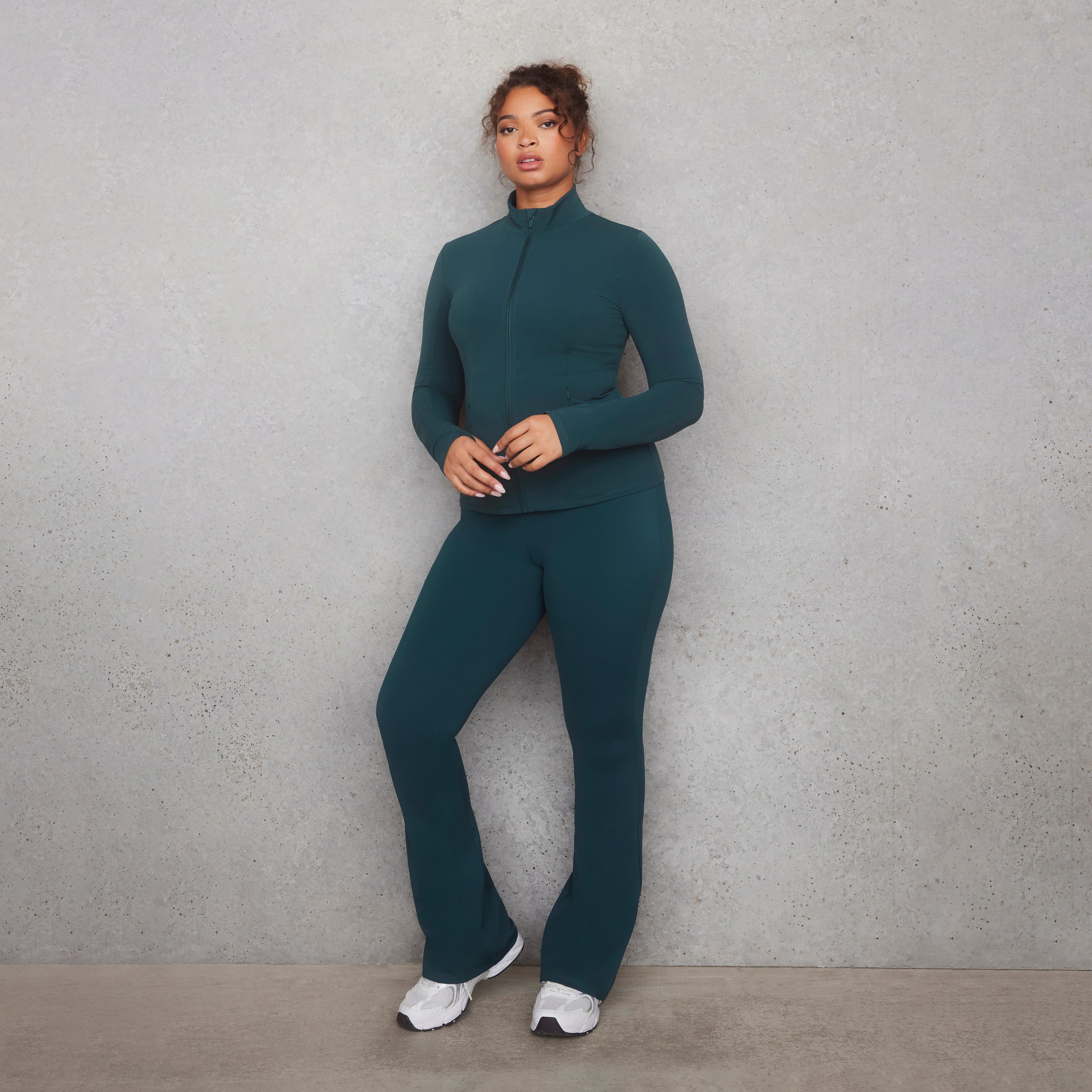 Curve Empower Flare Leggings - Deep Forest