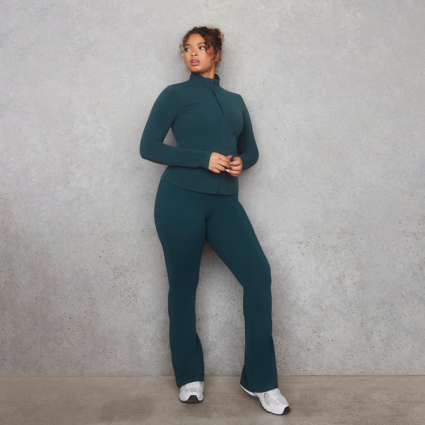 Curve Empower Flare Leggings - Deep Forest