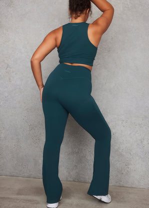 Curve Empower Flare Leggings - Deep Forest
