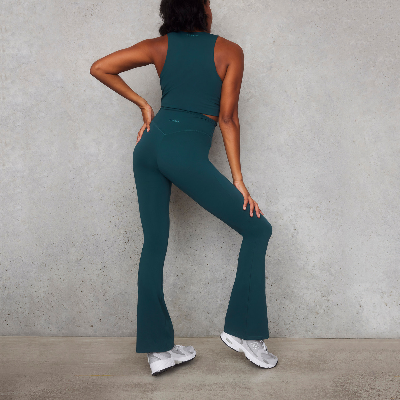 Empower Flare Leggings - Deep Forest