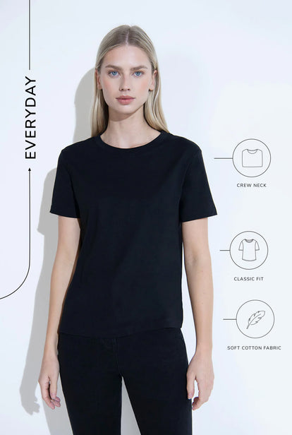 Curve Everyday T-shirt - Black