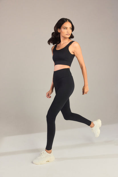 Everyday High Waisted Leggings - Black