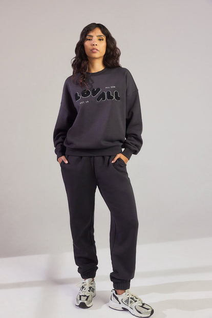 Curve ALL SZN Organic Oversized Sweatshirt Style 2 - Shadow