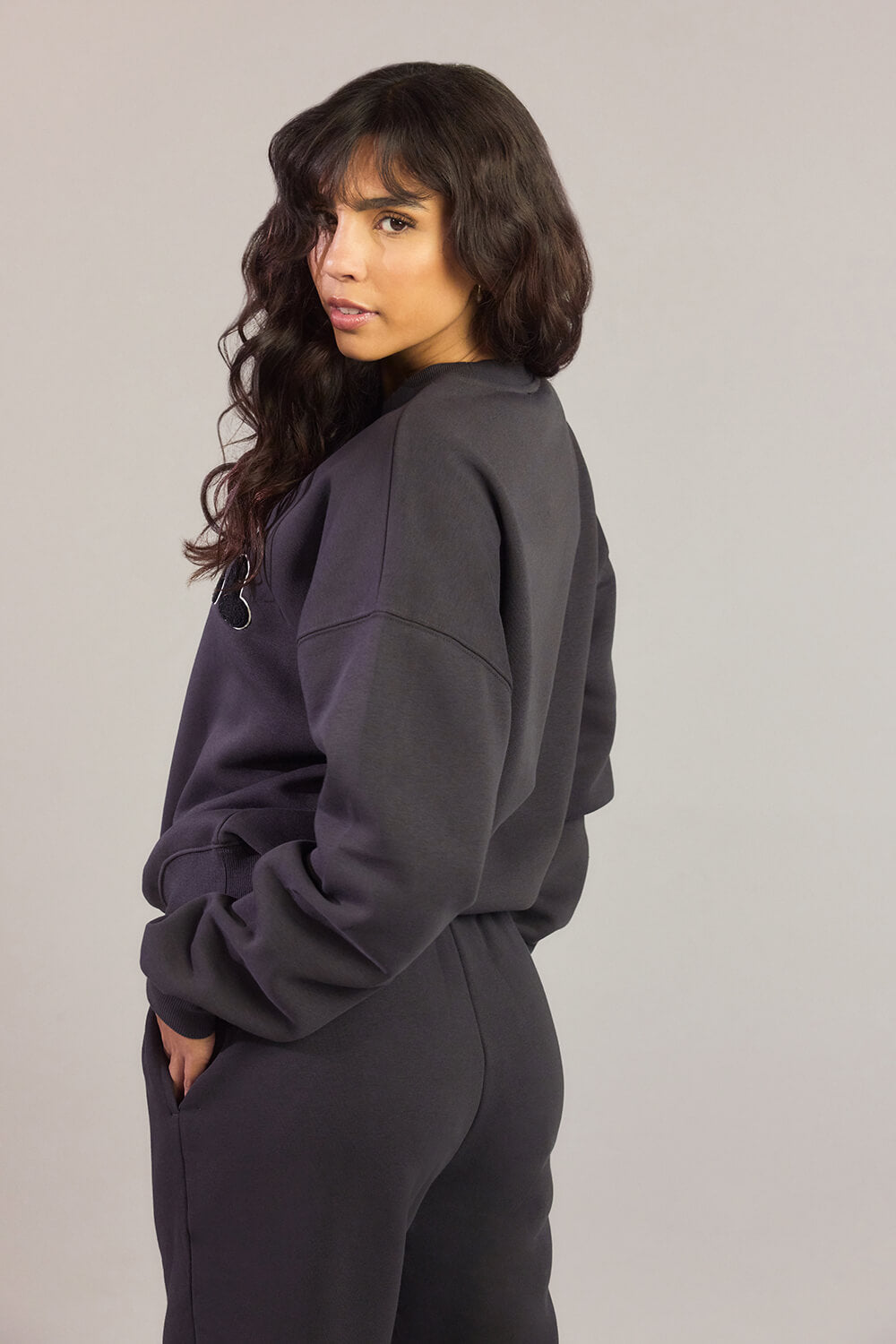 Organic Oversized Sweatshirt Style 2 - Shadow