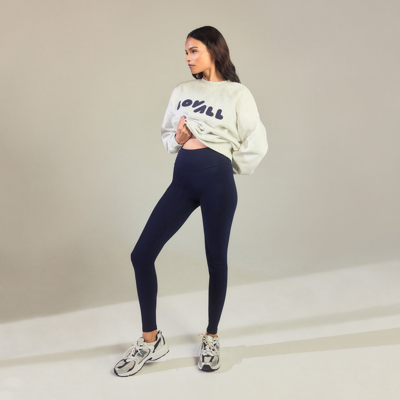 Curve Everyday High Waisted Leggings - Navy Blue