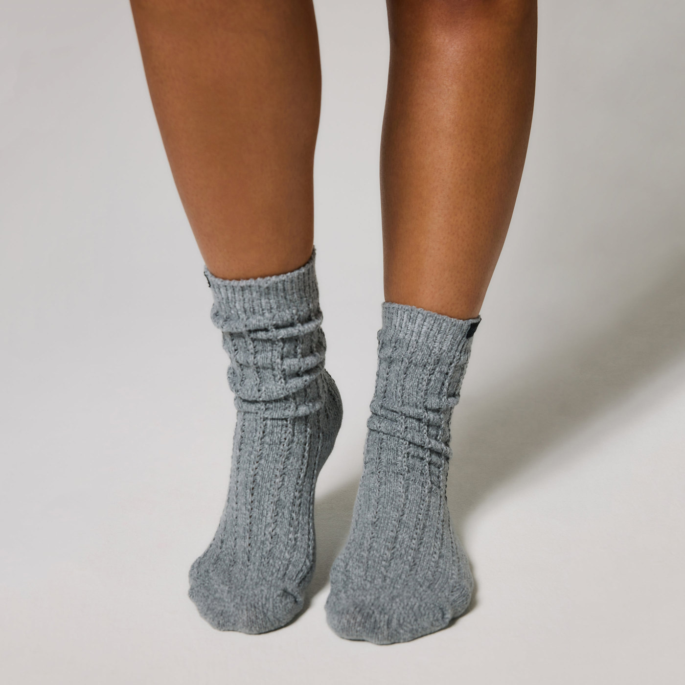 Knitted Socks - Dark Grey