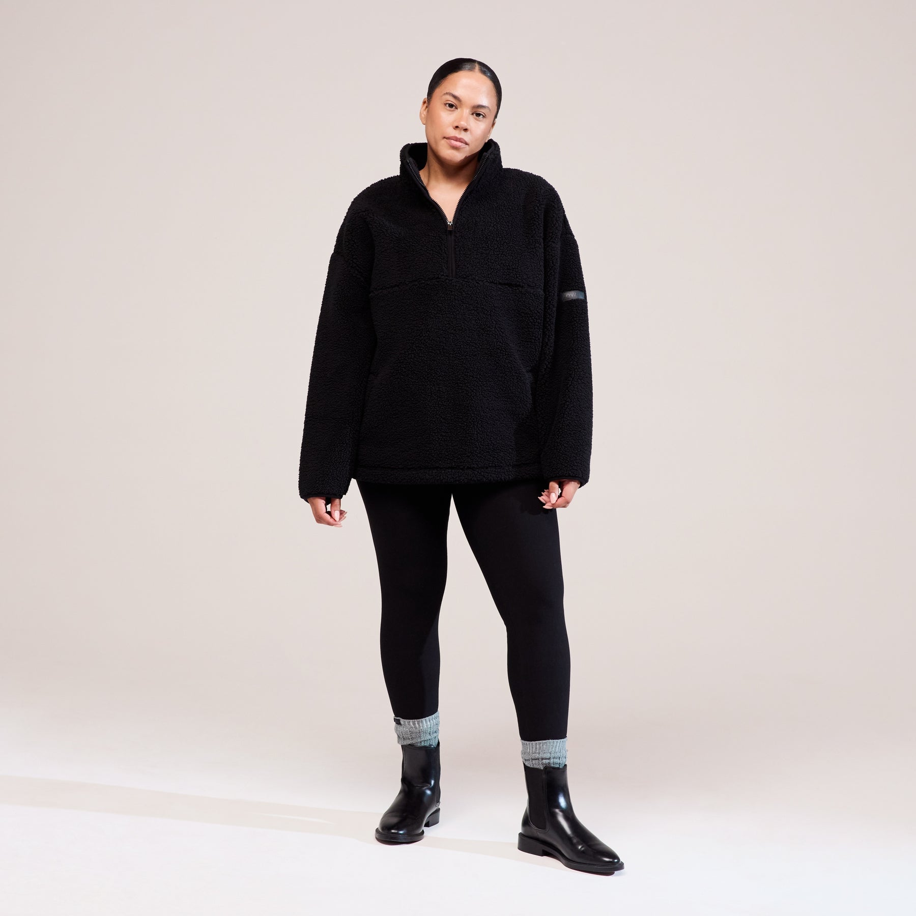 Curve Winter Everyday High Waisted Leggings - Black