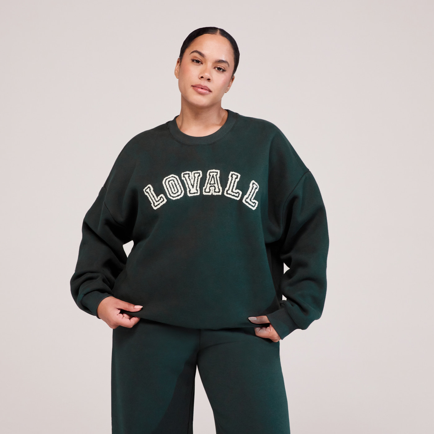 Curve Heavyweight Oversized Sweatshirt Campus - Pine