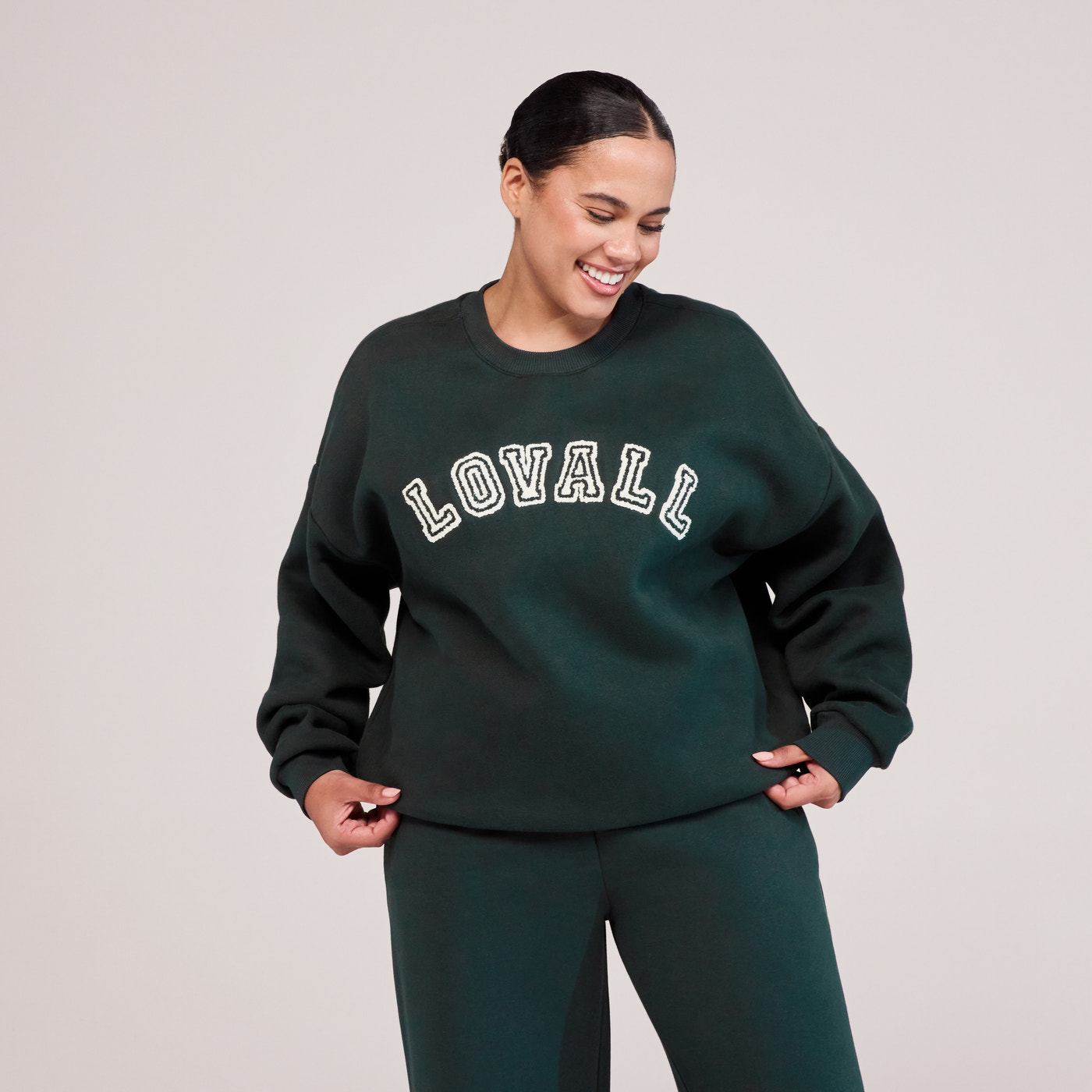 Curve Heavyweight Oversized Sweatshirt Campus - Pine