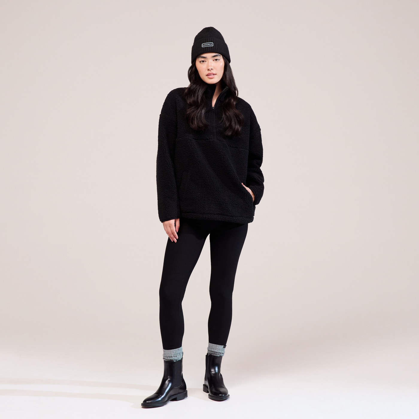 Winter Everyday High Waisted Leggings - Black