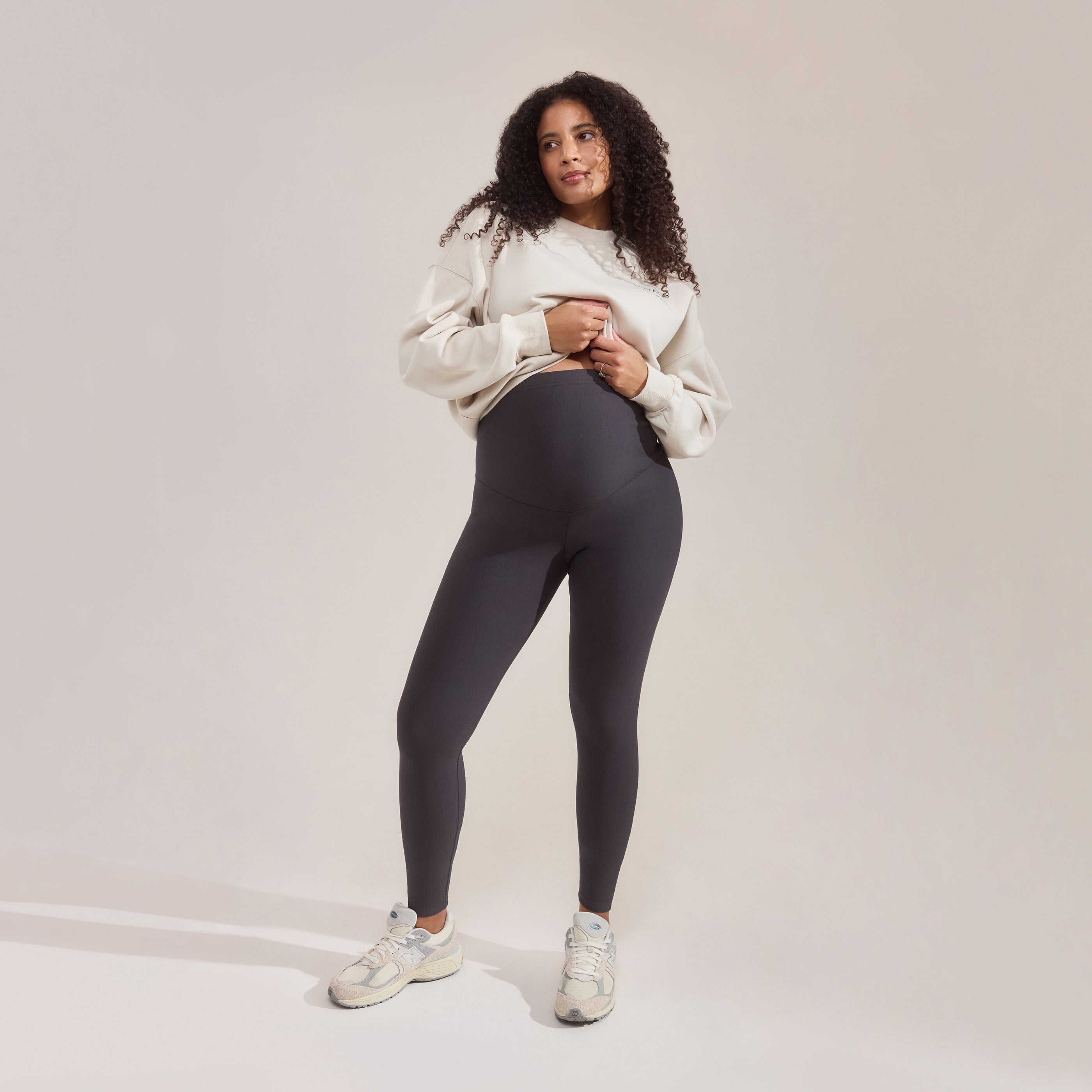 Maternity Winter Everyday Leggings Dark Grey
