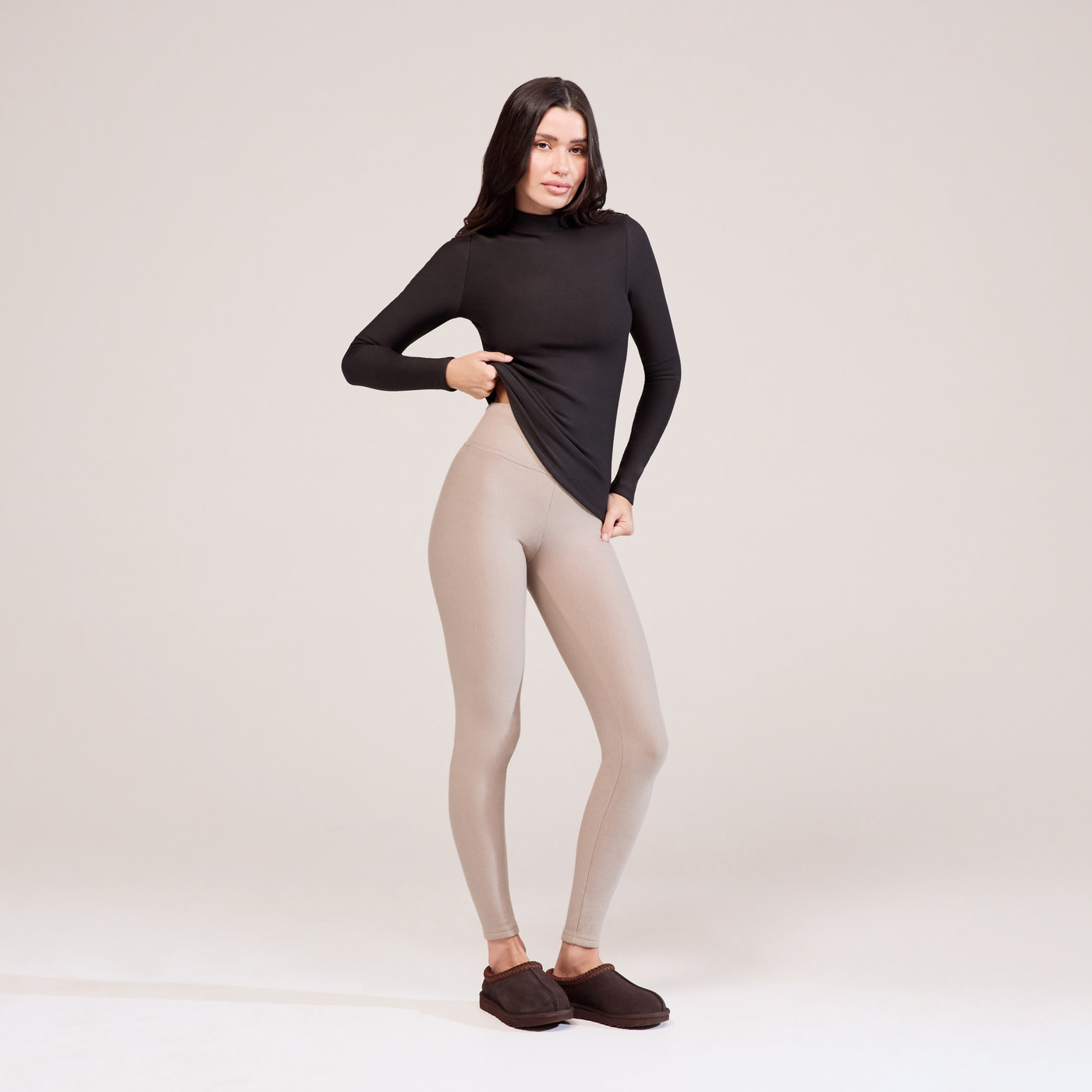 Winter Thermal Top - Black Coffee