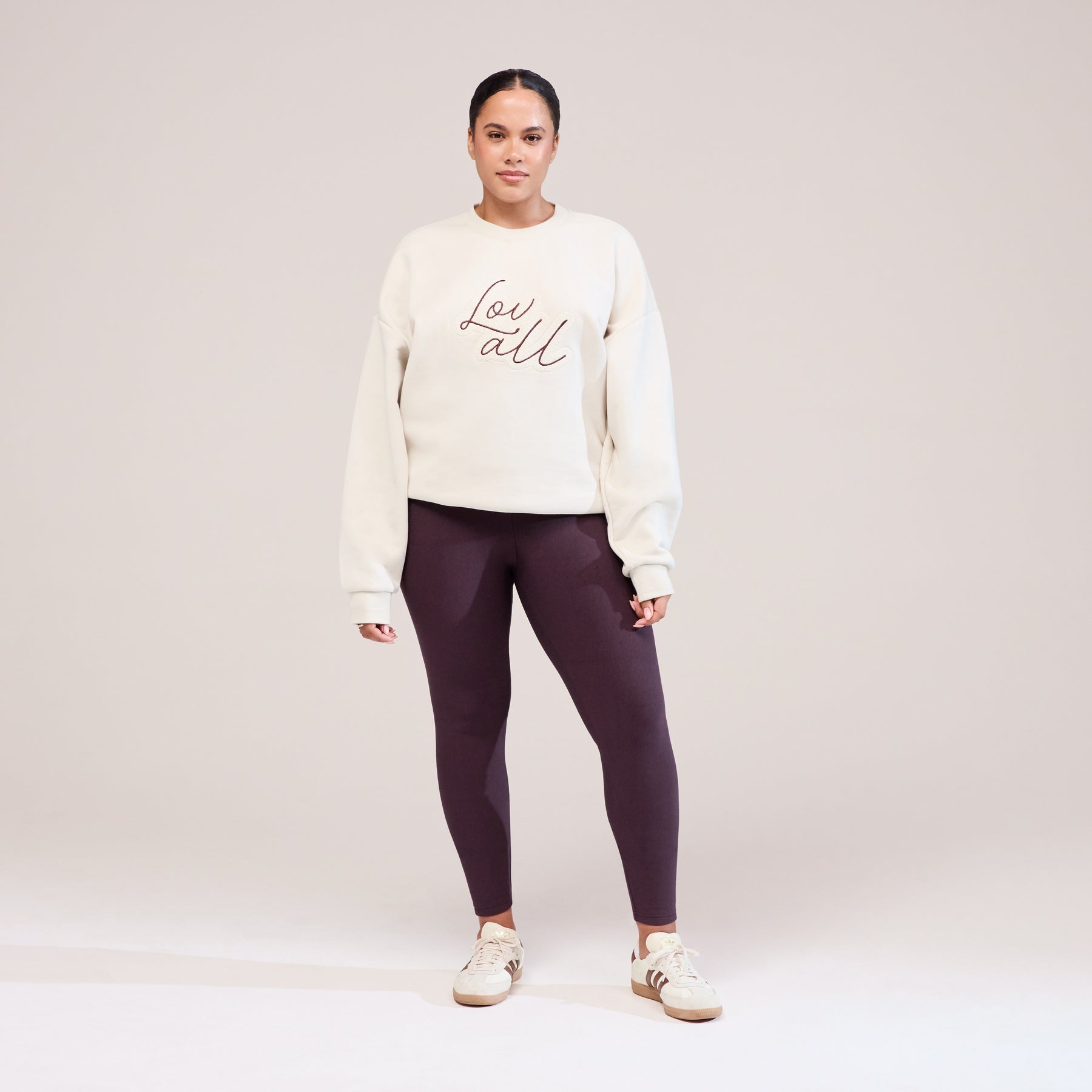 Curve Winter Everyday High Waisted Leggings - Wine