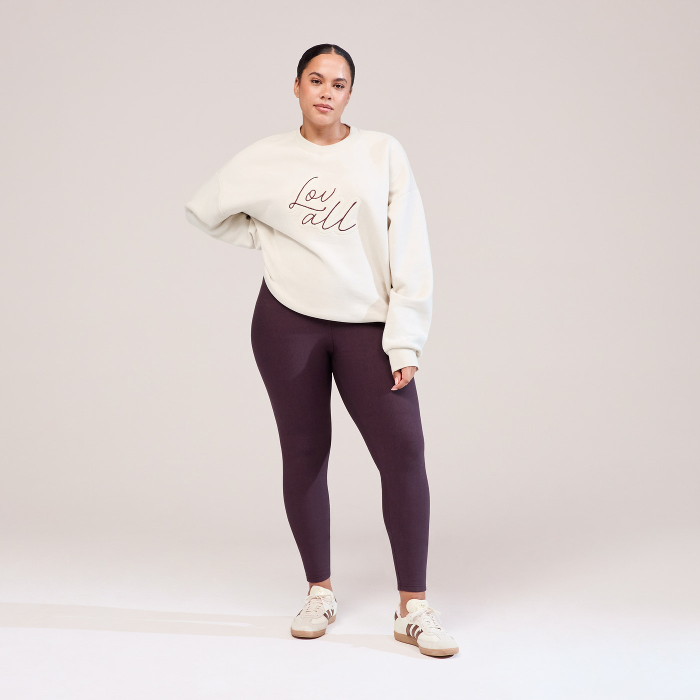 Curve Winter Everyday High Waisted Leggings - Wine