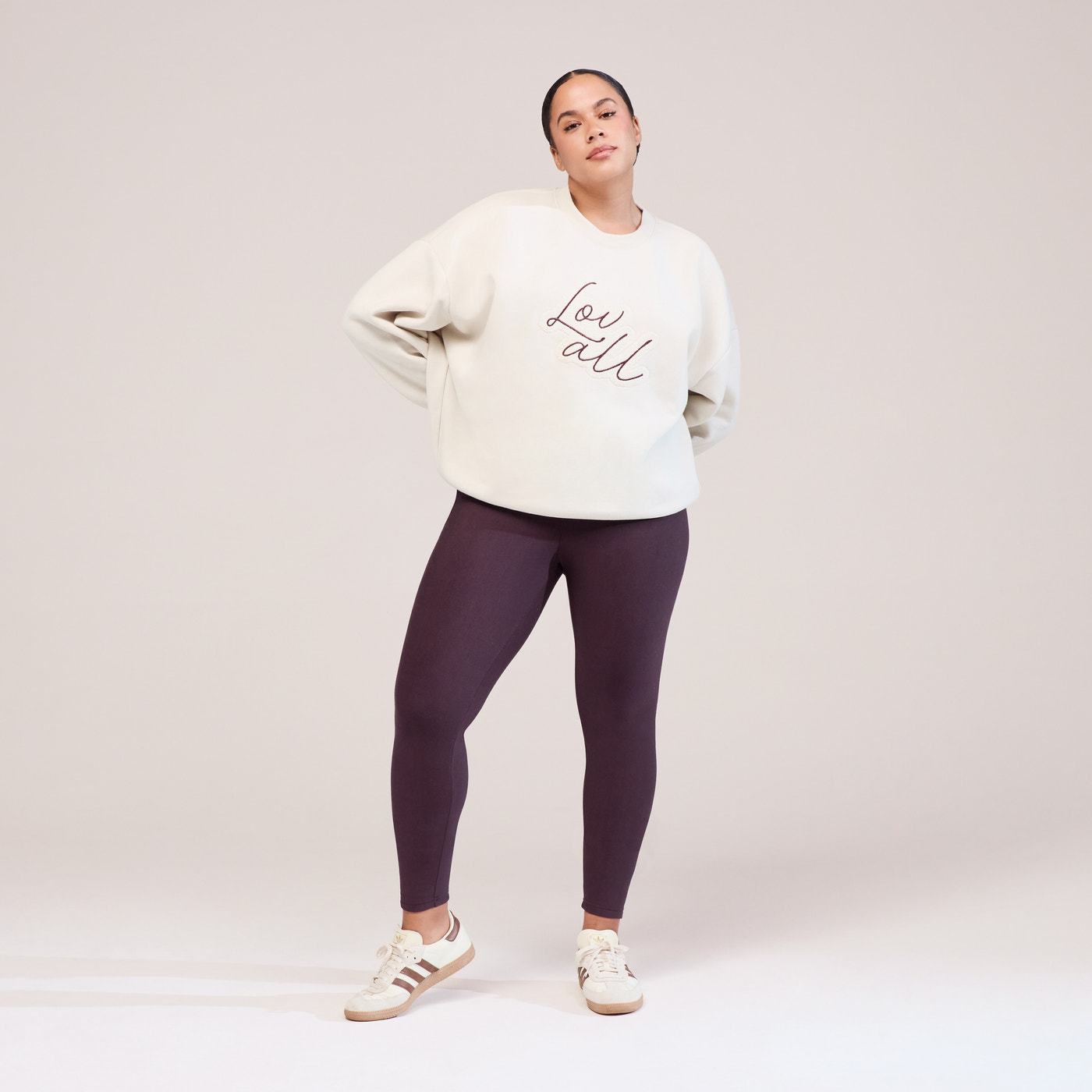 Curve Winter Everyday High Waisted Leggings - Wine