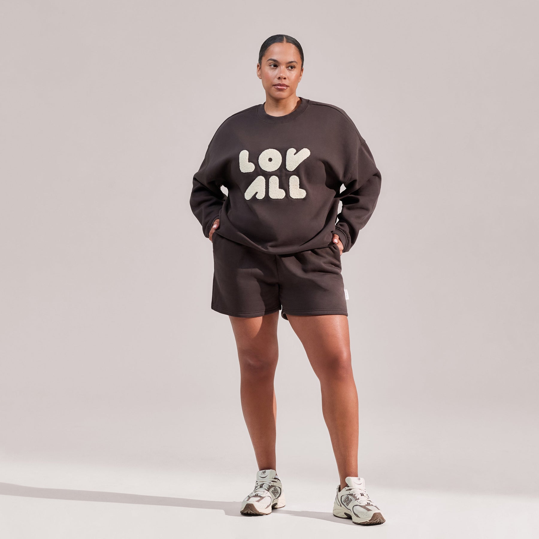 Curve Organic Sweat Shorts - Black Coffee